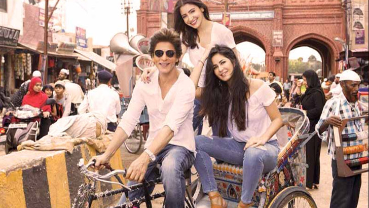 জিরো ছবির প্রচারণায় শাহরুখ, আনুস্কা ও ক্যাটরিনা